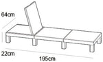 Keter Daytona Rattan Sun Lounger Brown Genuine Replacement Spare Parts