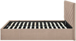 Home Luca End Lift Small Double Ottoman Bed - Latte | Storage bed small double