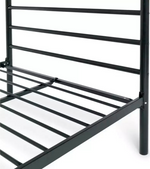 Home Avalon Single Metal Bed Frame Black | Modern Bedroom Furniture Kids Adults