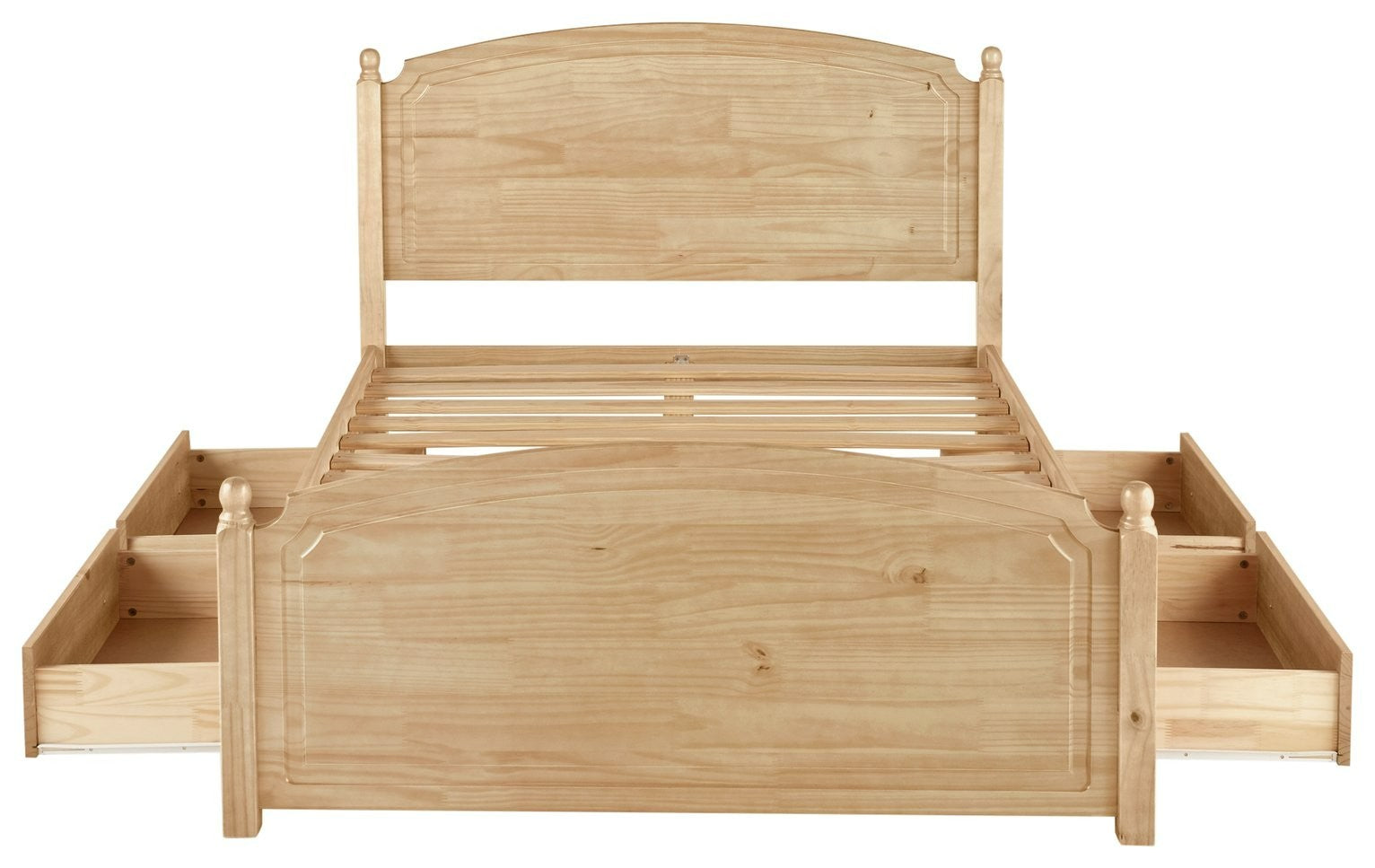 Home Emberton Kingsize Wooden Bed Frame - Pine | Warm Country Style Bad
