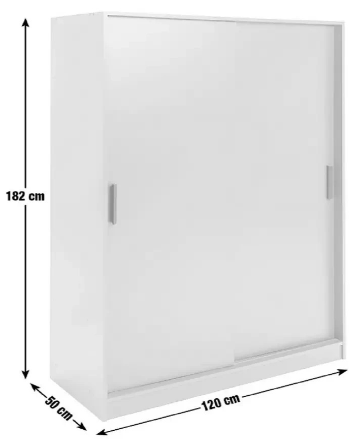 Nova 2 Door Sliding Wardrobe - Beige (B Grade 1118.)