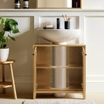Aliford Undersink Unit - Oak | Ultra-smart Bathroom Space Organizer