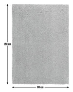 Habitat Recycled Cosy Plain Shaggy Rug - 80x150cm - Blue
