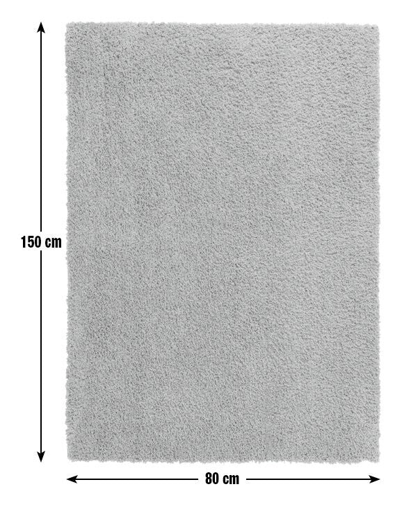 Habitat Recycled Cosy Plain Shaggy Rug - 80x150cm - Blue