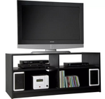Home Maine TV Unit Black Ash Effect | Modern Living Room TV Stand Cabinet