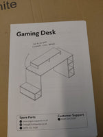 Gaming Desk - White ( B Grade 1046.)