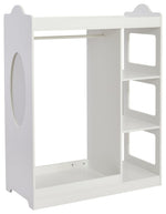 Liberty House Kids Dressing Rail with Mirror - White