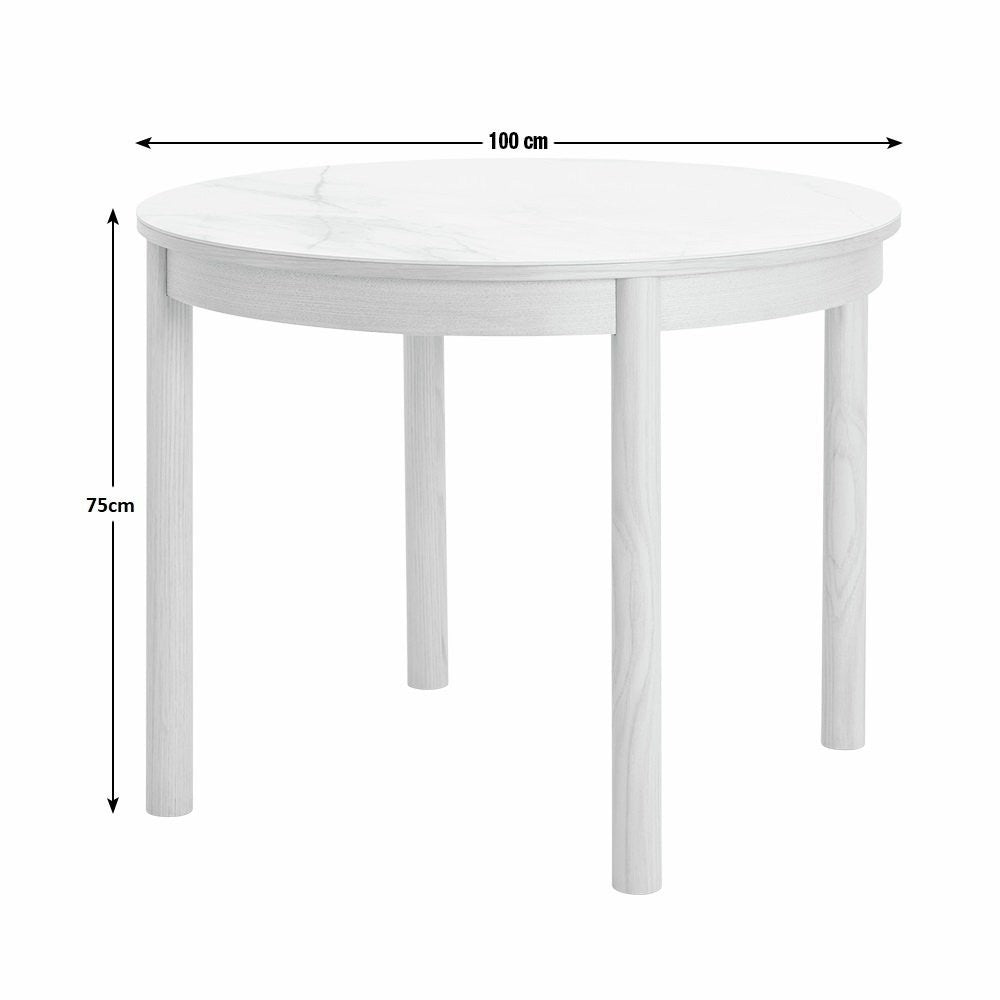 Lex Wooden 4 Seater Dining Table - Oak | Minimalist Scandi Style