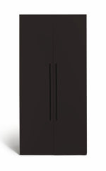 Atlas 2 Door Wardrobe - Black & Brown (B Grade)