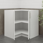 JD Greta Fixed Height Kitchen Base Corner Unit - White Matt A-