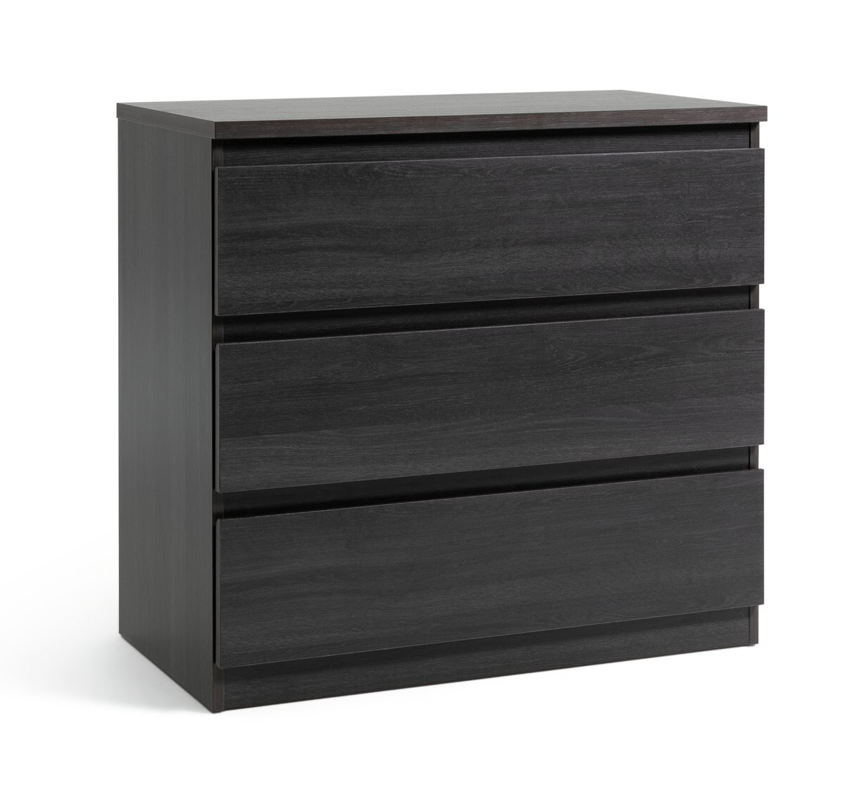 Jenson 3 Drawer Chest - Black Brown (B Grade)