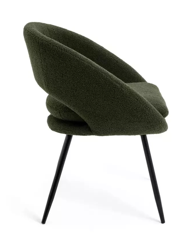 Home Hermione Boucle Chair Green | Accent Living Room Armchair