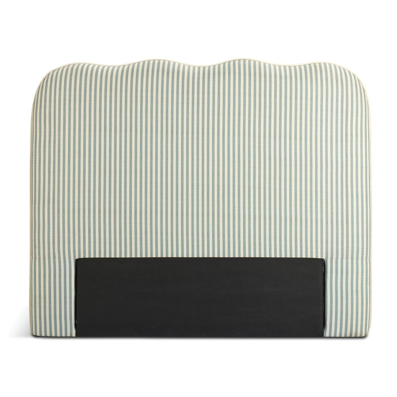Onda Linen Kingsize Headboard - Stripe Sage | Luxe touch headboard