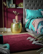 Habitat Recycled Cosy Plain Shaggy Rug - 160x230cm - Berry