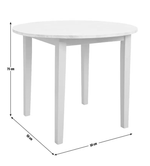 Chicago Solid Wood 2-4 Seater Dining Table-Off White | Modern Kitchen Furniture
