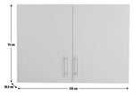 Athina 1000mm Fitted Kitchen Wall Unit - White ( B Grade 33040 )