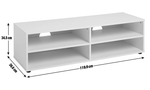 Malibu Wide TV Unit - White