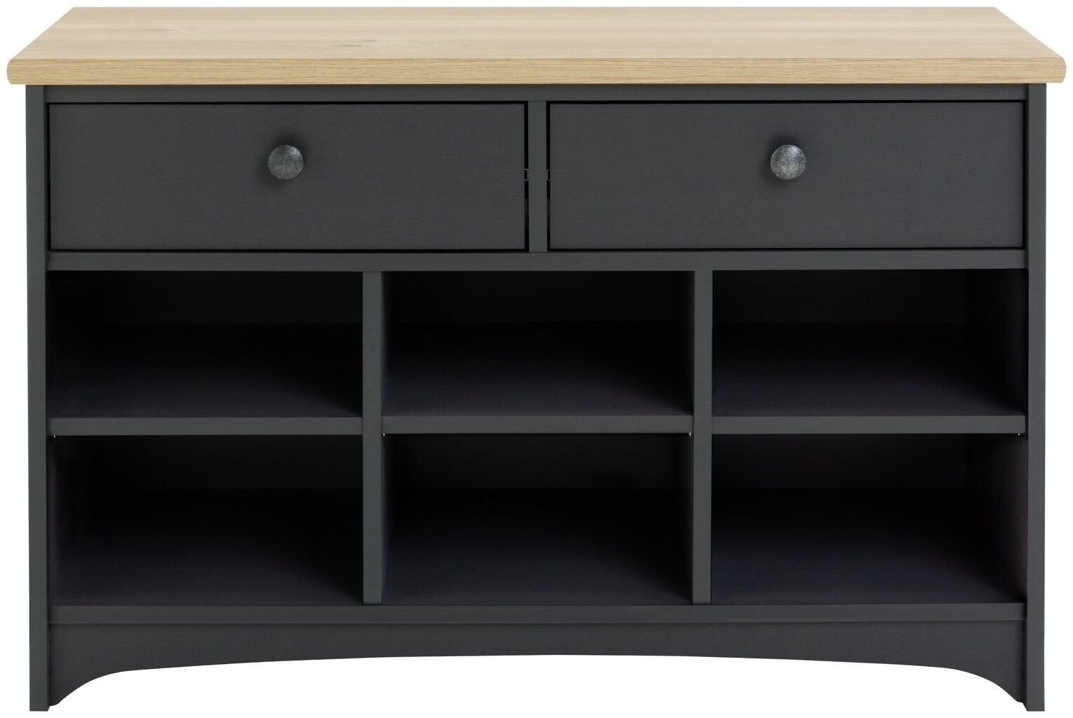 Baltimore 3 Shelf Shoe Bench - Anthracite