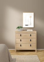 Tvilum Madrid 3 Drawer Chest - Oak  | compact drawer unit