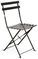 Habitat Eve 4 Seater Folding Metal Patio Set - Black (B+)