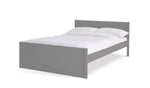 Home Jenson Wooden Kingsize Bed Frame Grey | Bedroom Furniture Bedstead