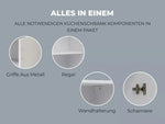 Küchen Hängeschrank 50cm Weiß Matt – Oberschrank Küche Wandmontage Schrank