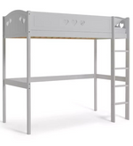 Home Mia High Sleeper Bed Frame - White | Modern Teen Interior