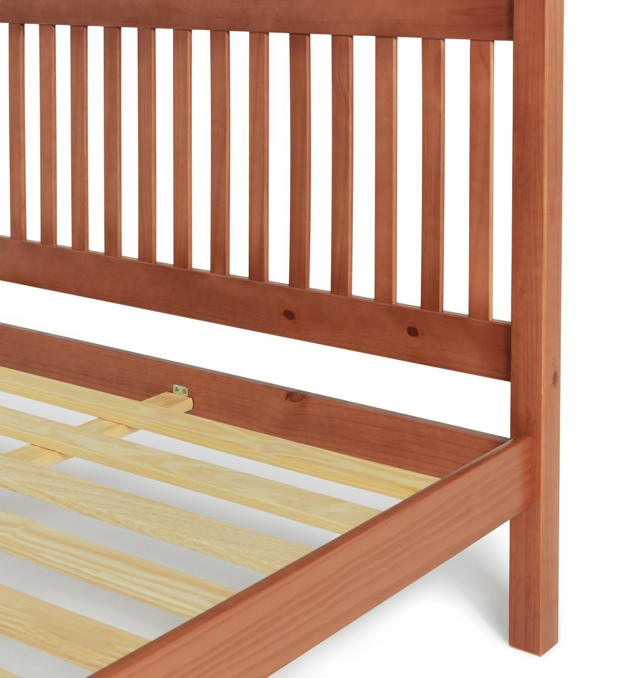 Aspley Kingsize Wooden Bed Frame - Oak Stain | Modern Bedroom Style
