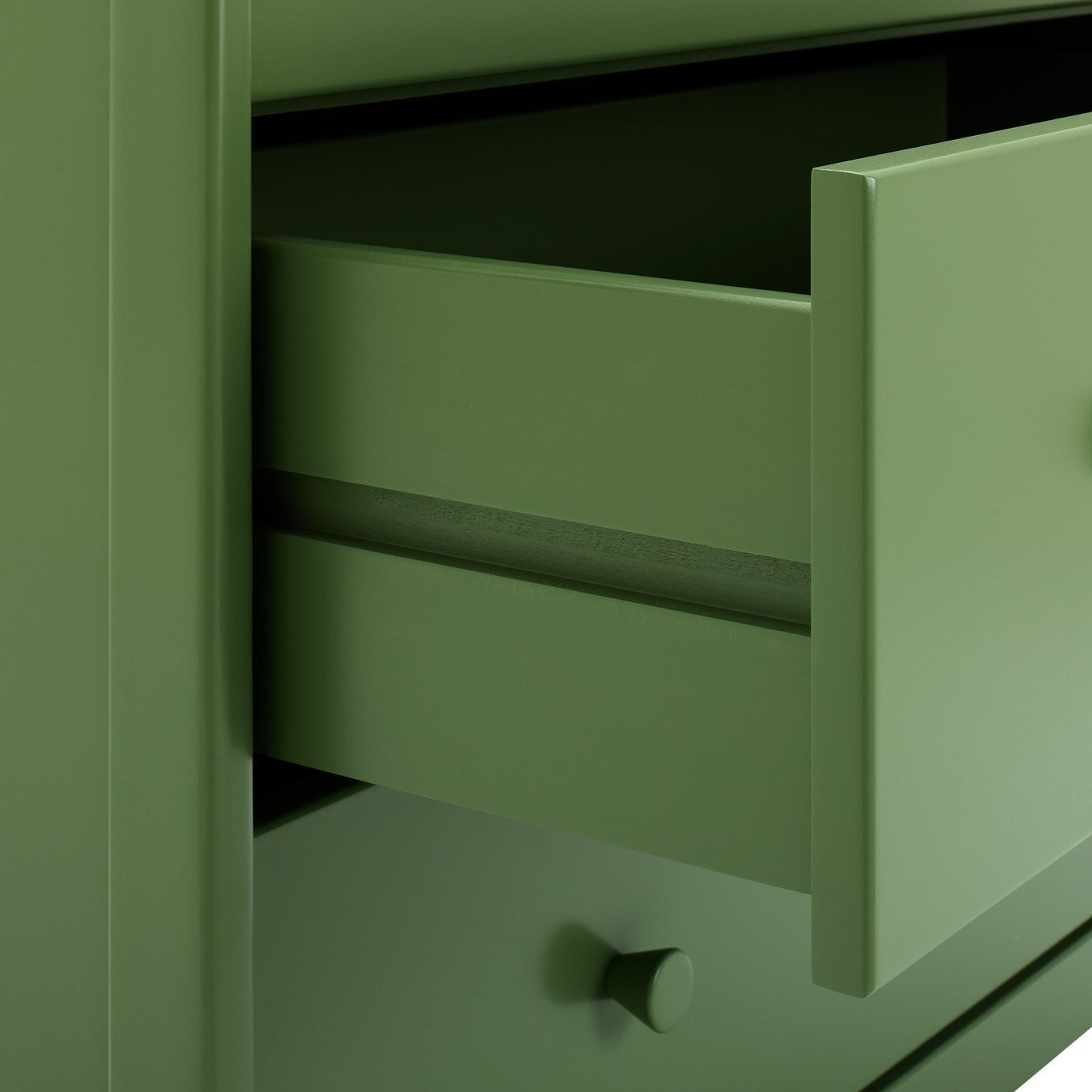 Bronte 2 Drawer Bedside Table - Green | Bedroom furniture