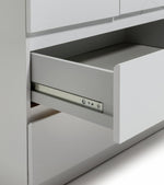Jenson 2 Door 2 Drawer Wardrobe - Matte White | Simple Clothing Space