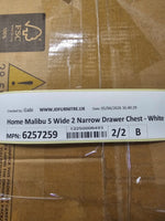 Malibu 7 Drawer Chest - White (B Grade)