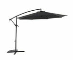 Home 2.5m Overhanging Garden Parasol - Black | Outdoor Patio Sun Shade Umbrella