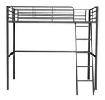 Home Riley High Sleeper Metal Bed Frame - Black