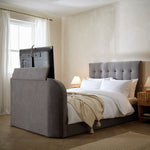 Bentley Kingsize 2.1 Sound TV Ottoman Bed - Grey | Bed with Sound System