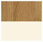 Home Kent 4 Wide Chest of Drawer - Cream and Oak | Cream Chest with Oak Top