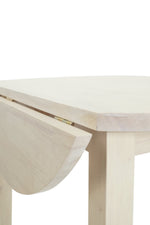 Habitat Kendal Round Solid Wood Drop Leaf Table - White Ash