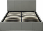 Lavendon Small Double Side Open Ottoman Bed- Grey | Modern Space-Saving Bed