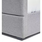Costa Fabric Double Ottoman Bed Frame - Grey (S)