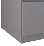 Habitat Jenson 6 Drawer Dressing Table Desk - Grey Gloss ( B Grade 53849 -53854)