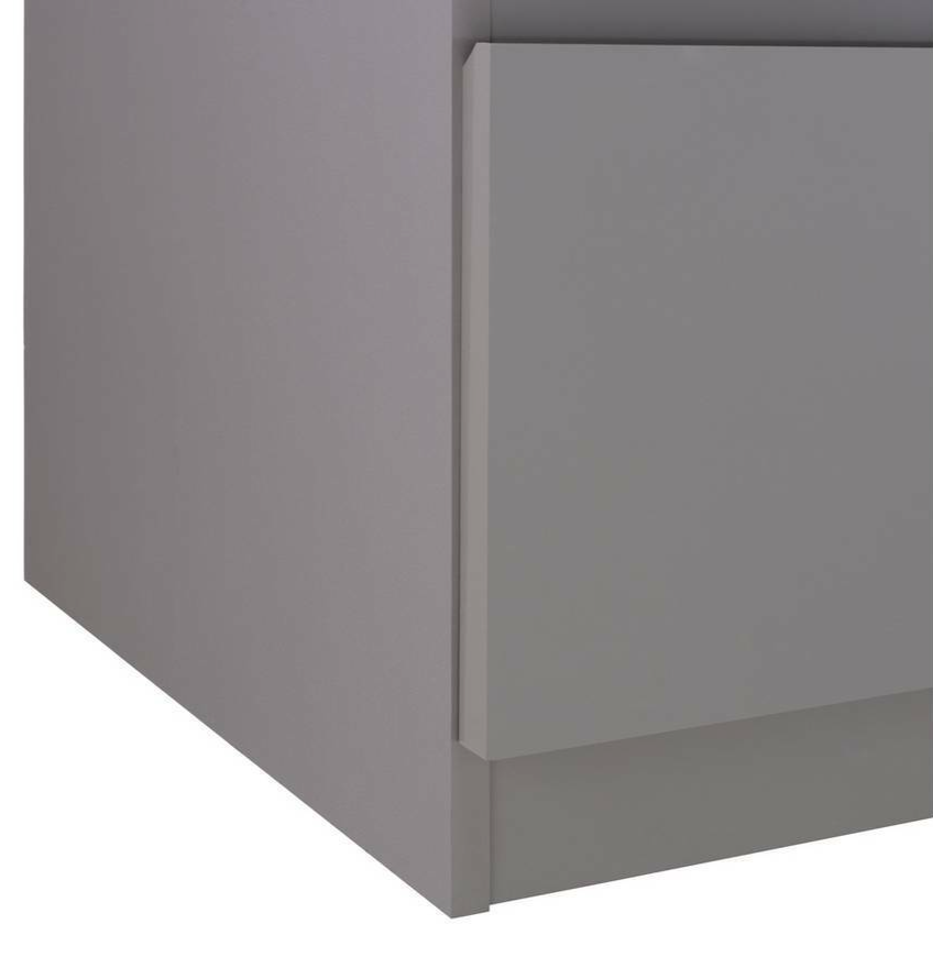 Habitat Jenson 6 Drawer Dressing Table Desk - Grey Gloss ( B Grade 53849 -53854)