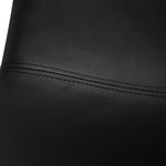 Joey Pair of Faux Leather Dining Chairs - Black | Modern dining chairs