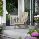 Keter Alpine Adirondack Chair - Silver Sage | Outdoor Garden Patio Chair