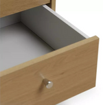 Home Malibu 5 Drawer Tallboy Oak Effect | Bedroom Storage Chest Cabinet