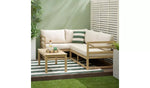Evissa 5 Seater Wooden Garden Corner Sofa Set (B Grade)