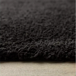 Habitat Cosy Black Shaggy Rug - 230x160cm | Soft Large Living Room Floor Carpet
