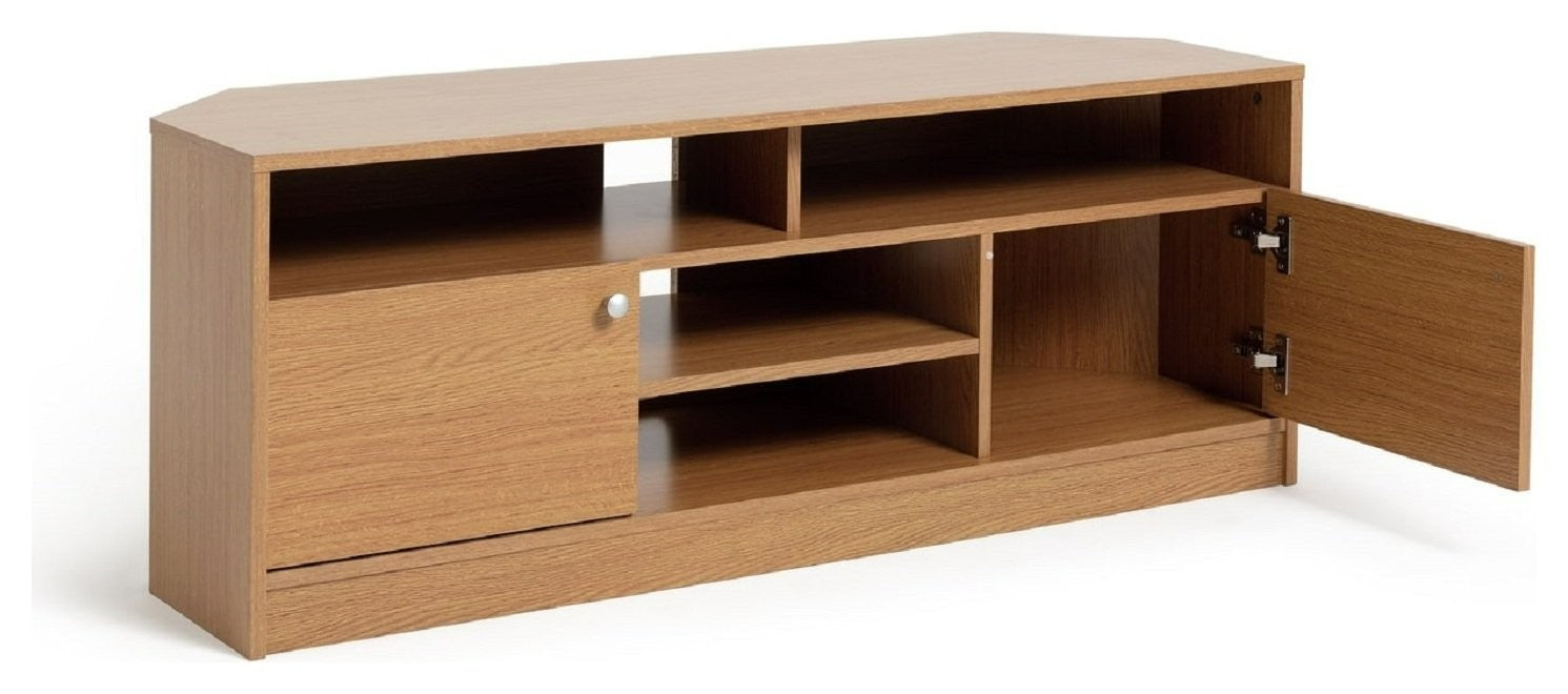 Home Corners 2 Door TV Unit - Natural | TV Stand with Storage