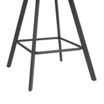Keaton Velvet Counter Bar Stool - Charcoal