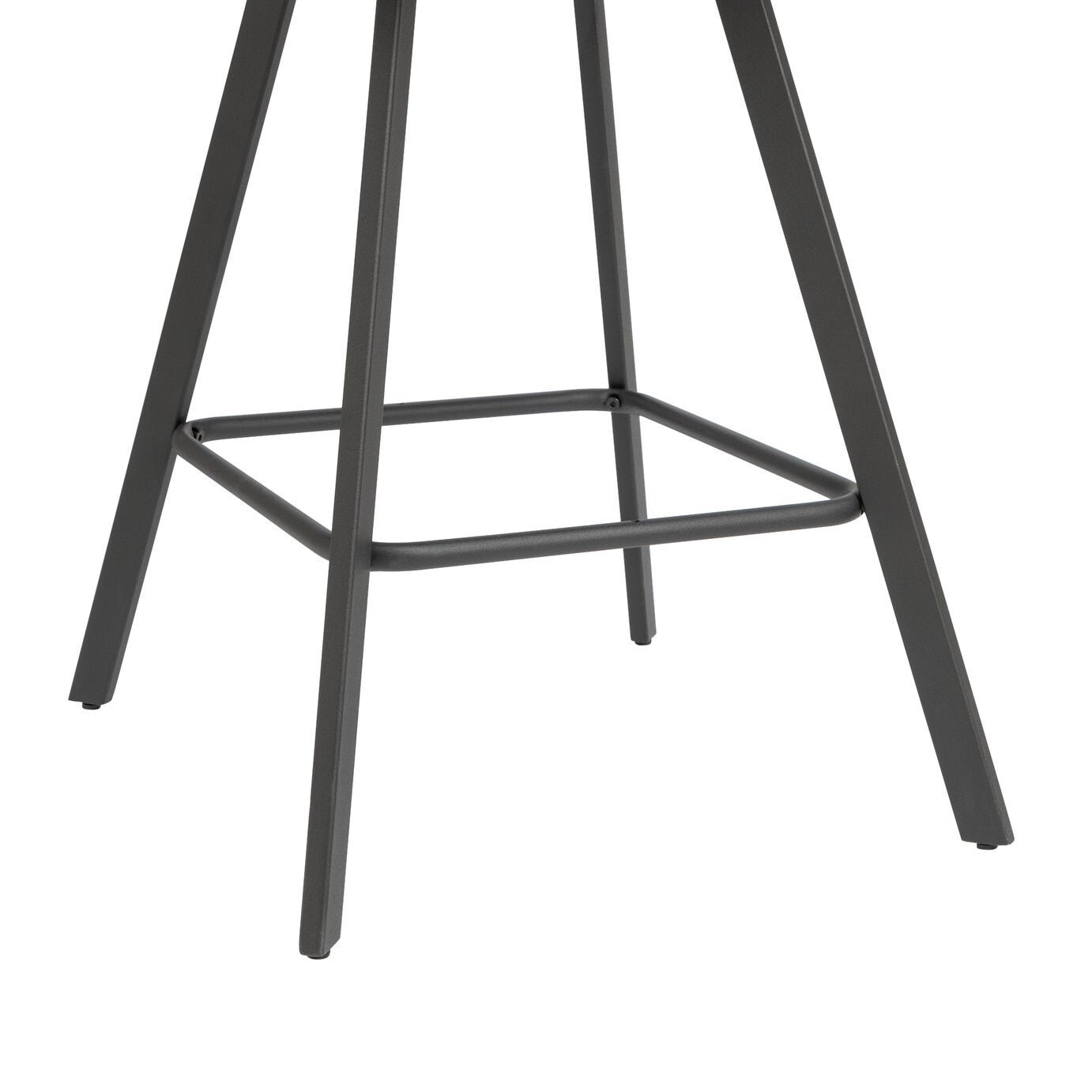 Keaton Velvet Counter Bar Stool - Charcoal