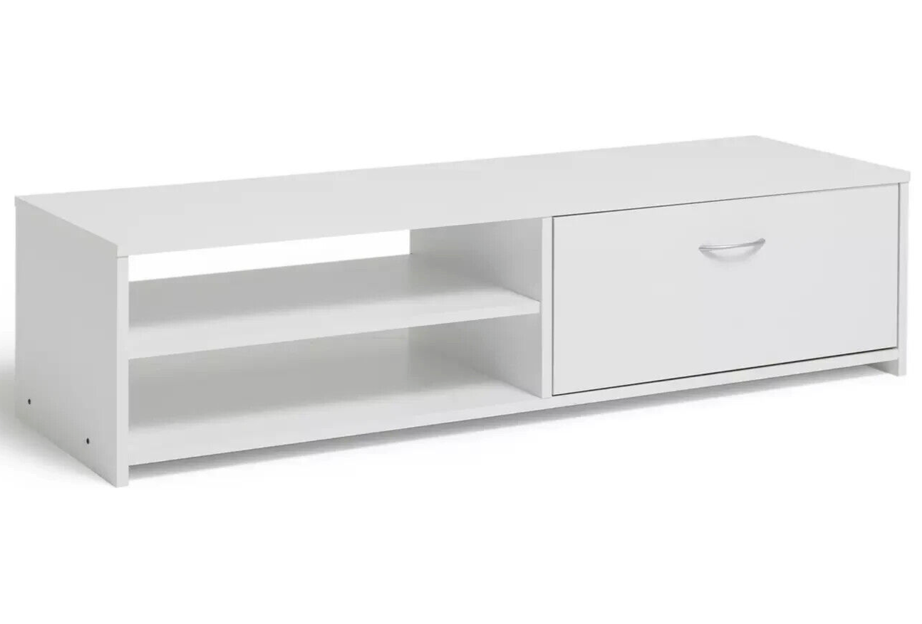 Habitat Squares 1 Drawer TV Unit - White