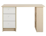 Kids Malibu 3 Drawers Desk - White and Acacia ( B Grade 40182 )